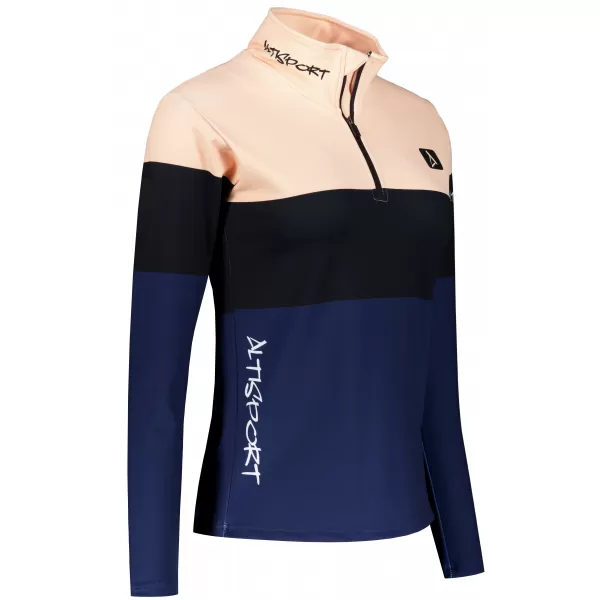  Ženska premium funkcionalna termo jopica ALTISPORT VOJ/ALW051TER03 ORANŽNA/MODRA 