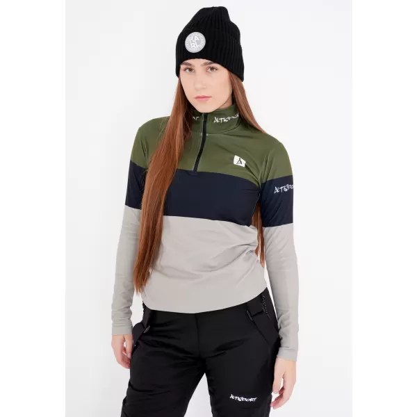  Ženska premium funkcionalna termo jopica ALTISPORT VOJ/ALW051TER03 KAKI 