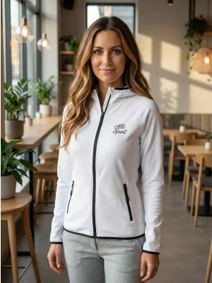 Ženski funkcionalni športni pulover ALTISPORT ALW056418 BELA