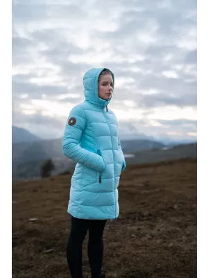 Ženski zimski plašč NORDBLANC MOMENTS NBWJL8076 SVETLO MODRA