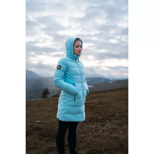  Ženski zimski plašč NORDBLANC MOMENTS NBWJL8076 SVETLO MODRA 