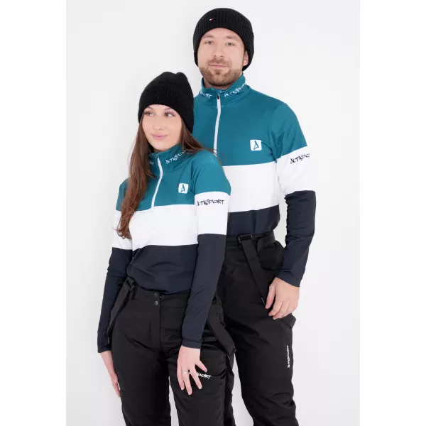  Moški vrhunski funkcionalni termo pulover ALTISPORT VOJ/ALM051TER03 KEROZIN/ČRNA 