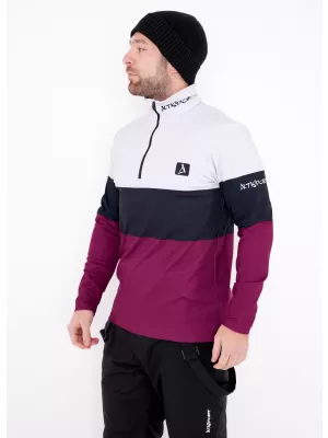 Moški vrhunski funkcionalni termo pulover ALTISPORT VOJ/ALM051TER03 BORDO
