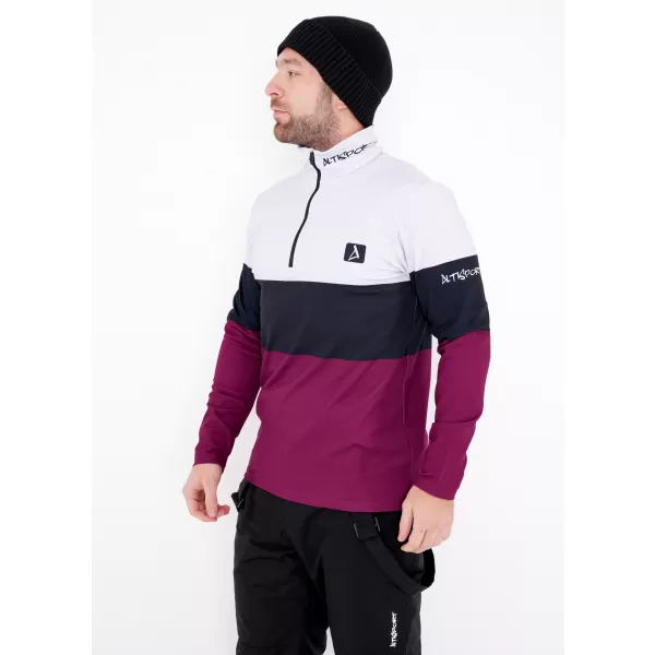  Moški vrhunski funkcionalni termo pulover ALTISPORT VOJ/ALM051TER03 BORDO 