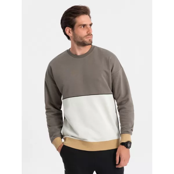  Moška jopica OMBRE OM-SSNZ-0130 KHAKI 