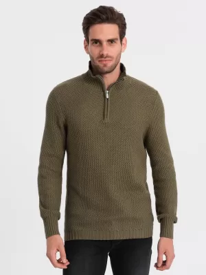 Moški pulover OMBRE OM-SWZS-0105 OLJK
