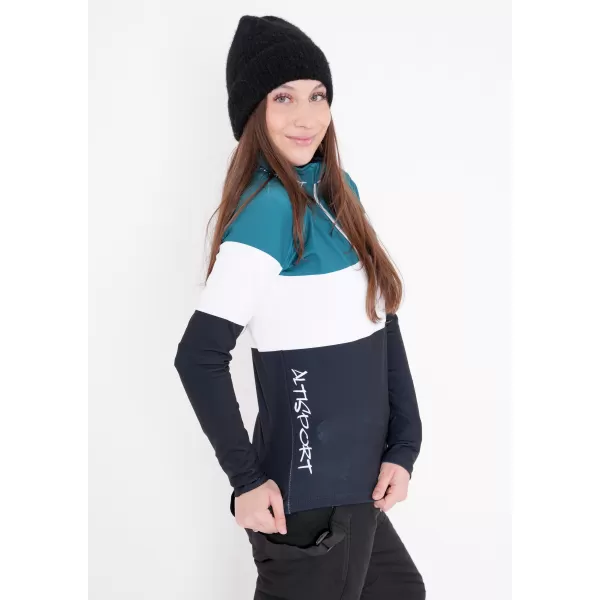  Ženska premium funkcionalna termo jopica ALTISPORT VOJ/ALW051TER03 KEROZIN-ČRNA 