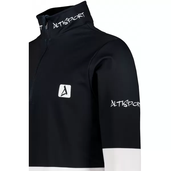  Moški vrhunski funkcionalni termo pulover ALTISPORT VOJ/ALM051TER03 ČRNO-BELO 
