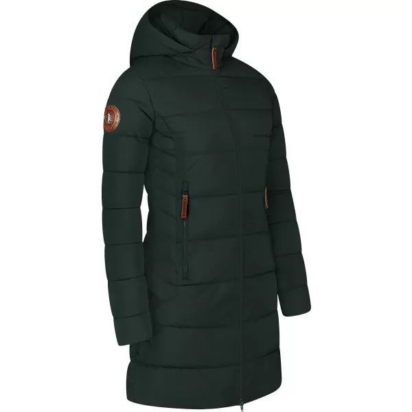  Ženski zimski plašč NORDBLANC MOMENTS NBWJL8076 TEMNO ZELENA 