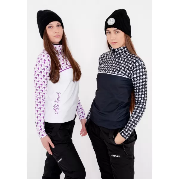  Ženska premium funkcionalna termo jopica ALTISPORT VOJ/ALW048TER03 ČRNO-BELO 