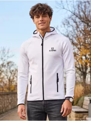 Moški funkcionalni športni pulover ALTISPORT ALM006417 BELA