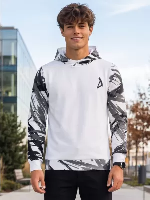 Moški vrhunski funkcionalni pulover ALTISPORT VOJ/ALM039MI01 BELA
