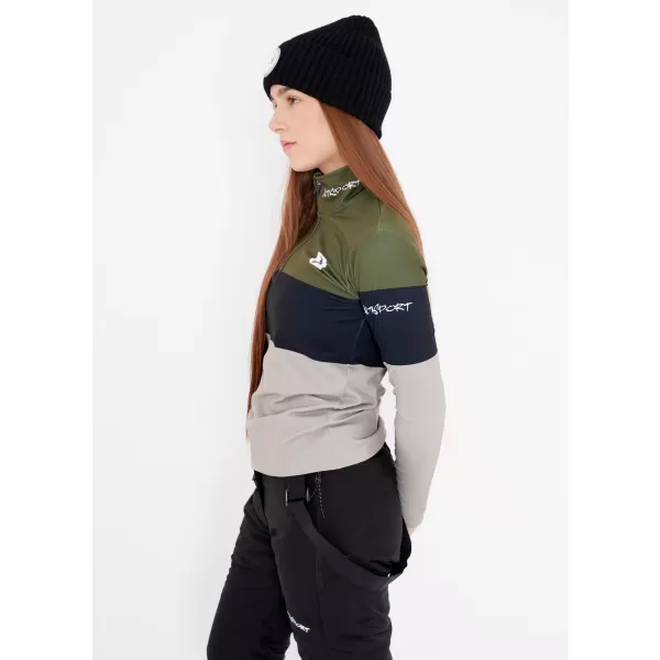 Ženska premium funkcionalna termo jopica ALTISPORT VOJ/ALW051TER03 KAKI 