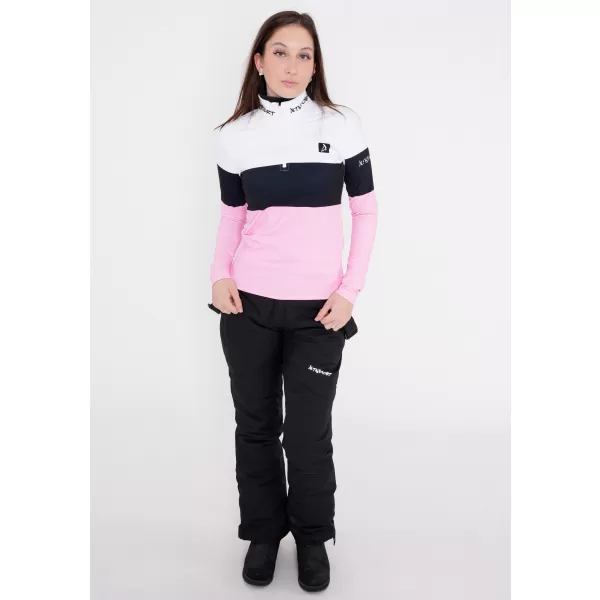  Ženska premium funkcionalna termo jopica ALTISPORT VOJ/ALW051TER03 BELO ROZA 