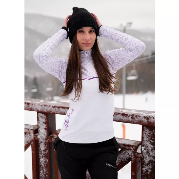  Ženska premium funkcionalna termo jopica ALTISPORT VOJ/ALW053TER03 BELA/VIJOLIČNA 