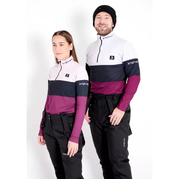  Moški vrhunski funkcionalni termo pulover ALTISPORT VOJ/ALM051TER03 BORDO 