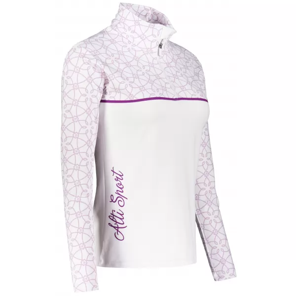  Ženska premium funkcionalna termo jopica ALTISPORT VOJ/ALW053TER03 BELA/VIJOLIČNA 