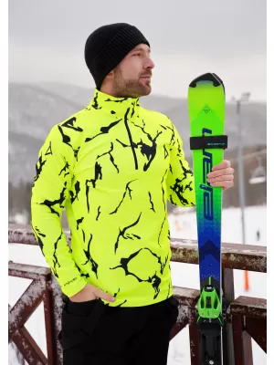 Moški vrhunski funkcionalni termo pulover ALTISPORT VOJ/ALM052TER03 NEONSKO ZELENA