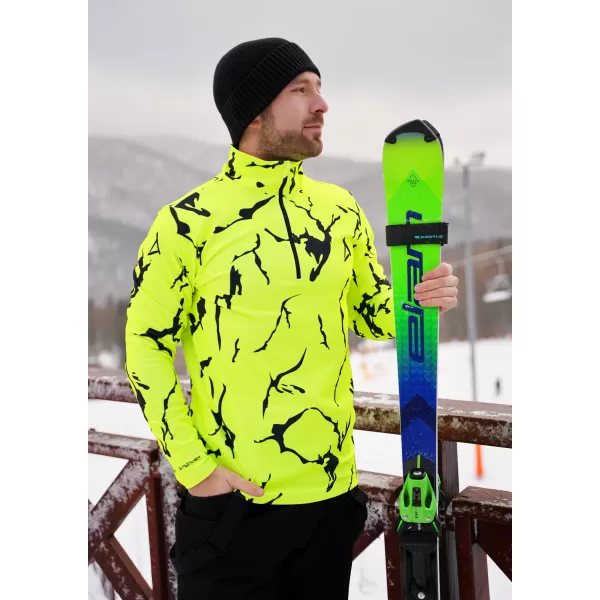  Moški vrhunski funkcionalni termo pulover ALTISPORT VOJ/ALM052TER03 NEONSKO ZELENA 