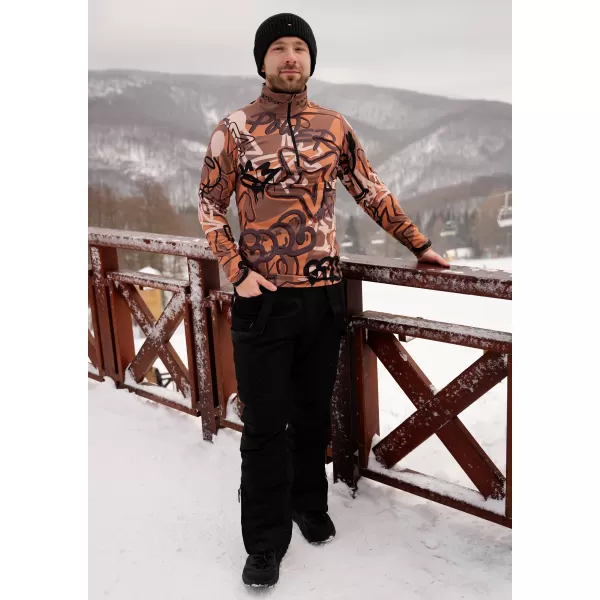  Moški vrhunski funkcionalni termo pulover ALTISPORT VOJ/ALM054TER03 RJAVA 