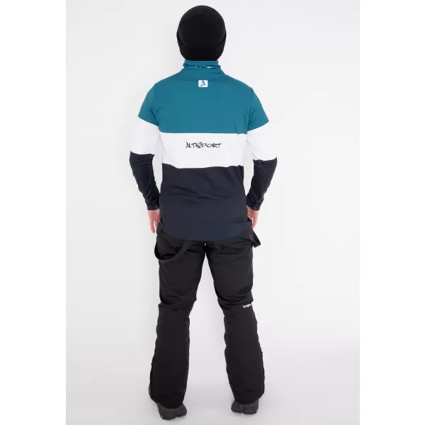  Moški vrhunski funkcionalni termo pulover ALTISPORT VOJ/ALM051TER03 KEROZIN/ČRNA 