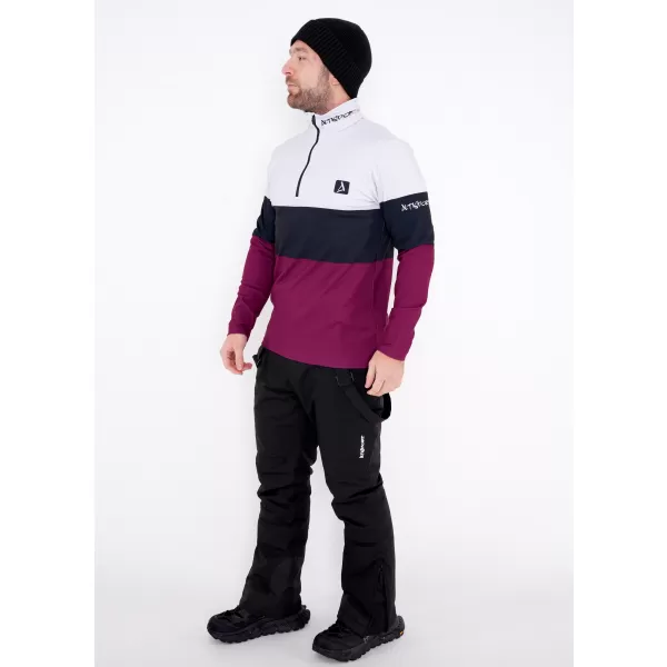 Moški vrhunski funkcionalni termo pulover ALTISPORT VOJ/ALM051TER03 BORDO 