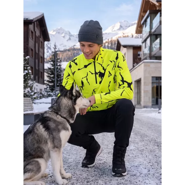  Moški vrhunski funkcionalni termo pulover ALTISPORT VOJ/ALM052TER03 NEONSKO ZELENA 
