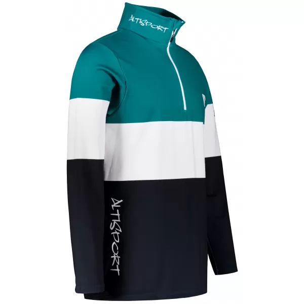  Moški vrhunski funkcionalni termo pulover ALTISPORT VOJ/ALM051TER03 KEROZIN/ČRNA 