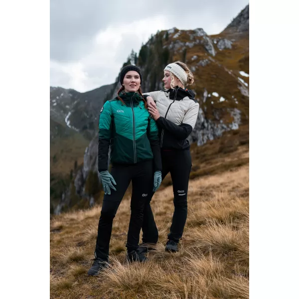  Ženska športna jakna NORDBLANC ICEBERGS NBWJL8112 TEMNO ZELENA 