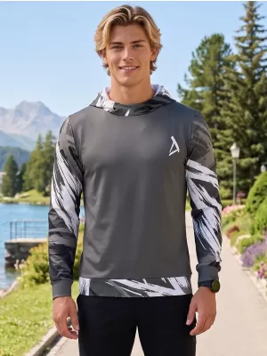 Moški vrhunski funkcionalni pulover ALTISPORT VOJ/ALM039MI01 SIVA