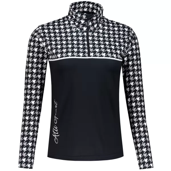  Ženska premium funkcionalna termo jopica ALTISPORT VOJ/ALW048TER03 ČRNO-BELO 