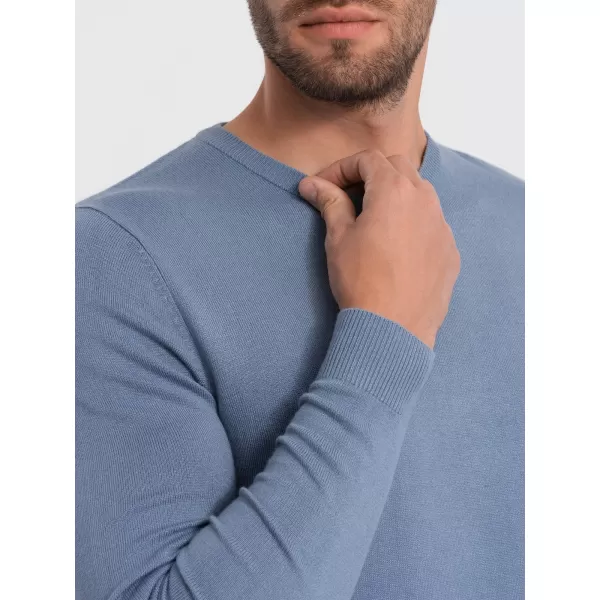  Moški pulover OMBRE OM-SWBS-0106 SVETLO MODRA 
