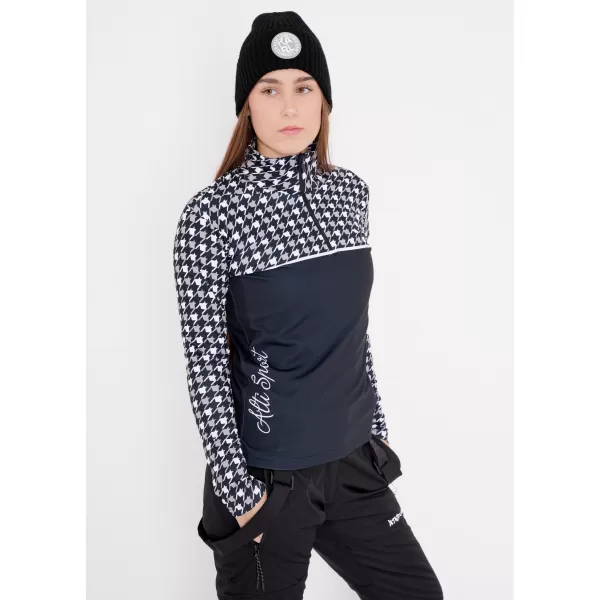  Ženska premium funkcionalna termo jopica ALTISPORT VOJ/ALW048TER03 ČRNO-BELO 