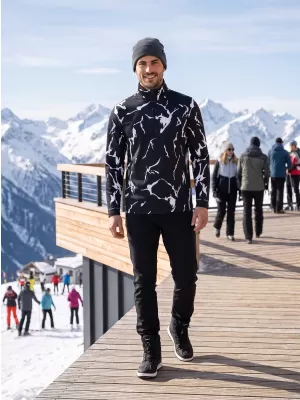 Moški vrhunski funkcionalni termo pulover ALTISPORT VOJ/ALM052TER03 ČRNA