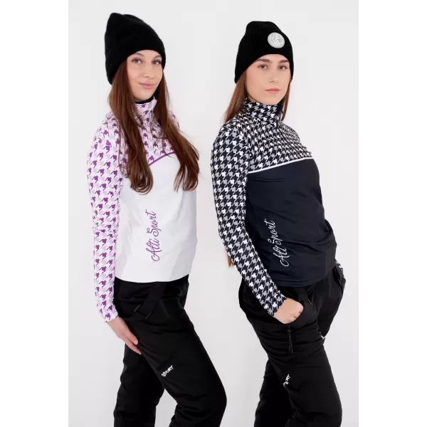 Ženska premium funkcionalna termo jopica ALTISPORT VOJ/ALW048TER03 BELA/VIJOLIČNA 