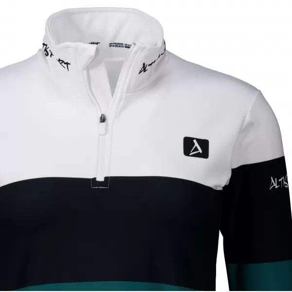  Ženska premium funkcionalna termo jopica ALTISPORT VOJ/ALW051TER03 BELO ZELENA 