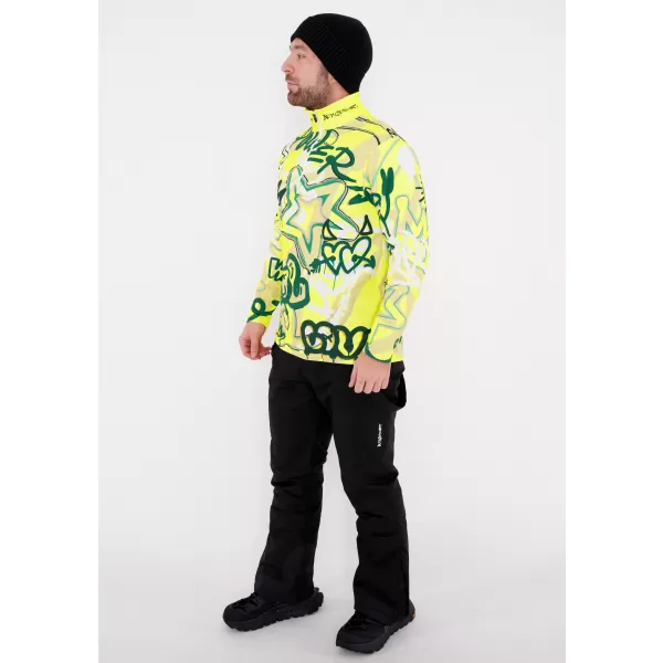  Moški vrhunski funkcionalni termo pulover ALTISPORT VOJ/ALM054TER03 FLUORESCENTNO ZELENA 