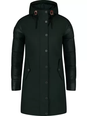 Ženski zimski plašč NORDBLANC WARMHUG NBWJL8073 TEMNO ZELENA