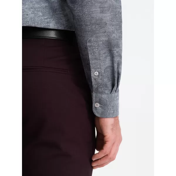  Srajca OMBRE OM-SHCS-0157 SIVA 