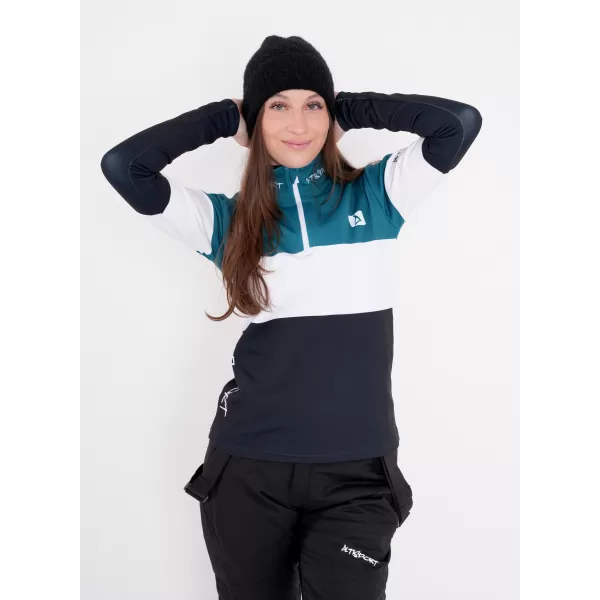  Ženska premium funkcionalna termo jopica ALTISPORT VOJ/ALW051TER03 KEROZIN-ČRNA 