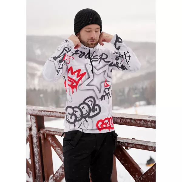  Moški vrhunski funkcionalni termo pulover ALTISPORT VOJ/ALM054TER03 SIVO-RDEČA 