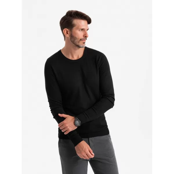  Moški pulover OMBRE OM-SWBS-0106 ČRN 