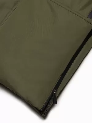 Moška zimska jakna OMBRE OM-JALJ-0148 TEMNO OLJČNO ZELENO