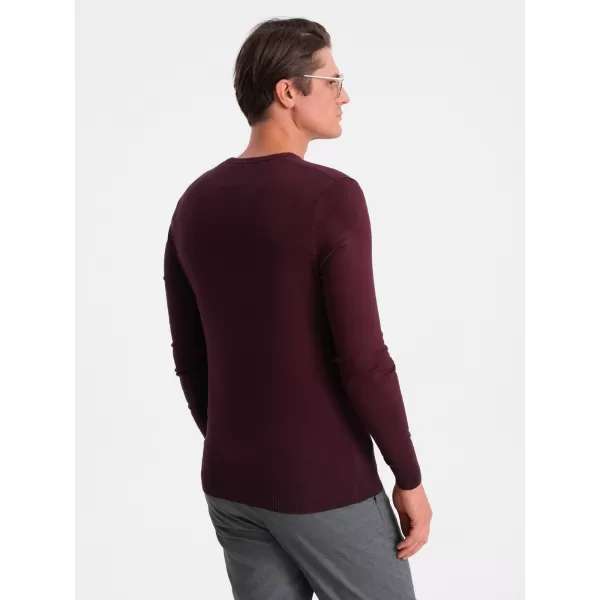  Moški pulover OMBRE OM-SWBS-0107 MAROON 