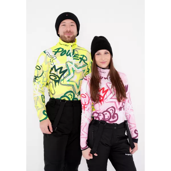 Moški vrhunski funkcionalni termo pulover ALTISPORT VOJ/ALM054TER03 FLUORESCENTNO ZELENA 