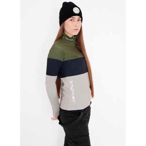  Ženska premium funkcionalna termo jopica ALTISPORT VOJ/ALW051TER03 KAKI 