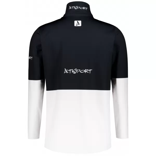  Moški vrhunski funkcionalni termo pulover ALTISPORT VOJ/ALM051TER03 ČRNO-BELO 