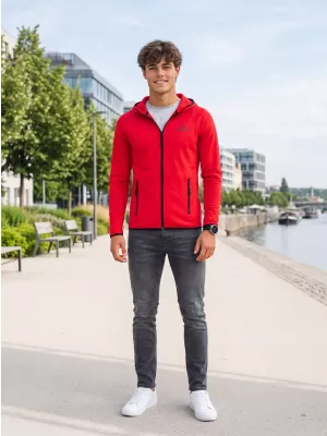 Moški funkcionalni športni pulover ALTISPORT ALM006417 RDEČA