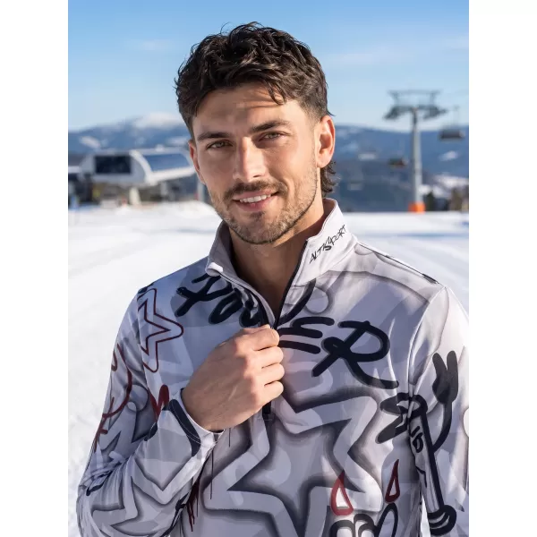  Moški vrhunski funkcionalni termo pulover ALTISPORT VOJ/ALM054TER03 TEMNO SIVA 