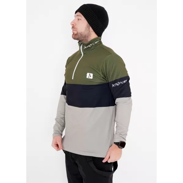  Moški vrhunski funkcionalni termo pulover ALTISPORT VOJ/ALM051TER03 KAKI 
